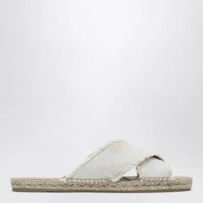 Castaã±er White Palmera Slip-on In Metal