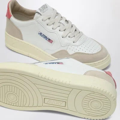 Autry White Leather Medalist Sneakers In White