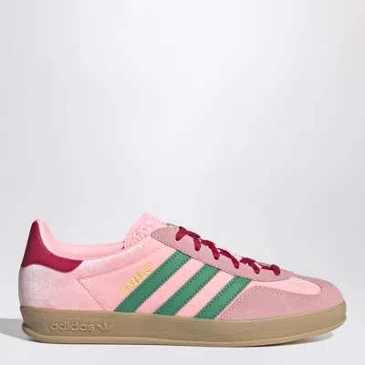 Adidas Originals Gazelle Indoor 'semi Pink Spark/preloved Scarlet' Sneakers In Green