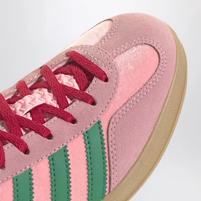 Adidas Originals Gazelle Indoor 'semi Pink Spark/preloved Scarlet' Sneakers In Green