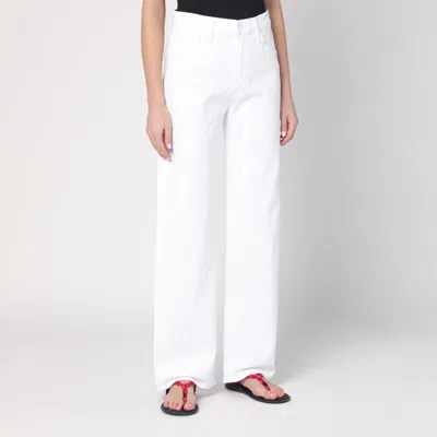 Mother Jeans The Dodger Sneak White In White