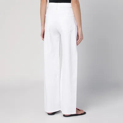 Mother Jeans The Dodger Sneak White In White