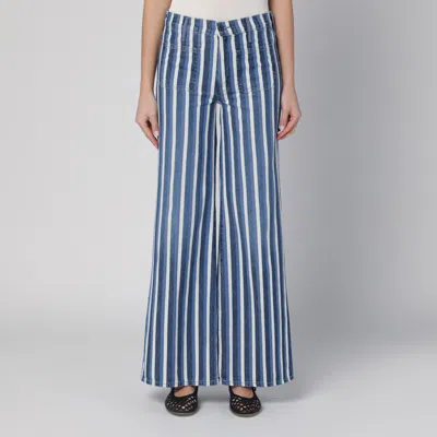 Mother Patch Pocket Twister Sneaker Jeans In Following Up In Blue