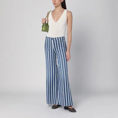 Mother Patch Pocket Twister Sneaker Jeans In Following Up In Blue
