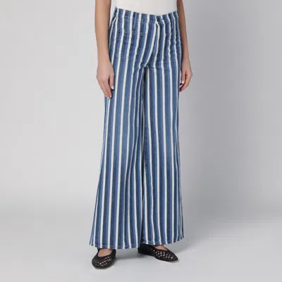 Mother Patch Pocket Twister Sneaker Jeans In Following Up In Blue