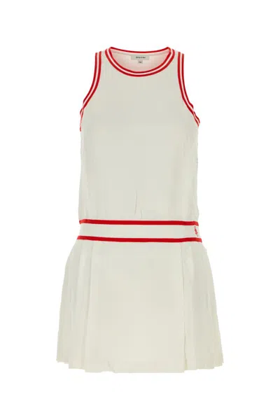 Sporty And Rich Src Phoebe Mini Dress In White