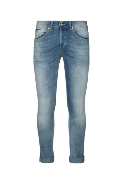Dondup Rolled Cuffs Five-pocket Trousers In Blue
