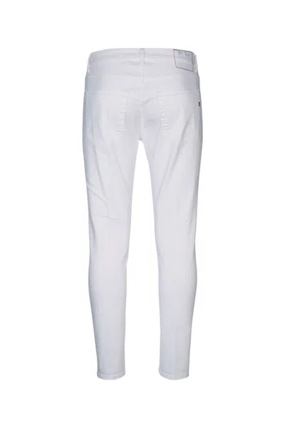 Dondup Carrot Leg Jeans In Durable Cotton Drill In Denimchiaro