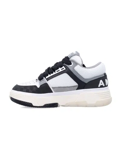 Amiri Ma Quad Debossed Nubuk Ma-1 Sneakers In Black