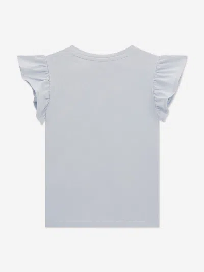 Guess Girls Bag Print T-shirt In Blue