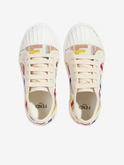Fendi Domino Low-cut Sneakers In Multicoloured