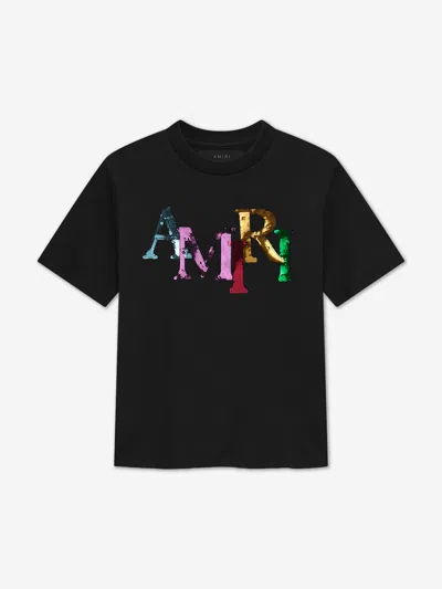 AMIRI AMIRI KIDS STAGGERED SEQUIN T-SHIRT 