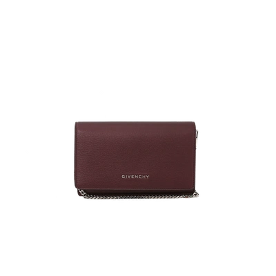 Givenchy Pandora Wallet In Oxblood