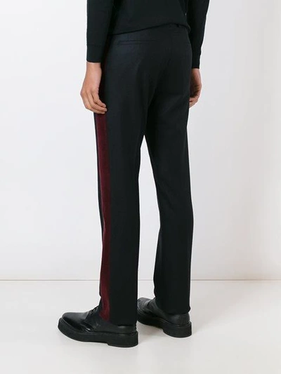 Shop Givenchy Velvet Trim Trousers
