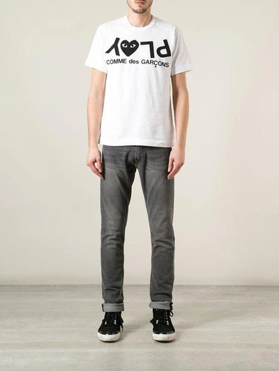 Shop Comme Des Garçons Play Printed Logo T-shirt