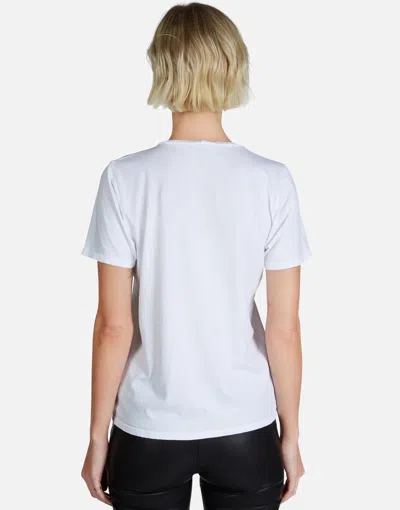 Lauren Moshi Croft Safety Pin Love In White