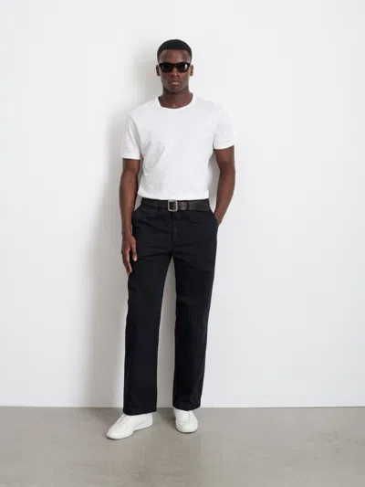 Alex Mill Straight Leg Pant In Vintage Washed Chino In Washed Black