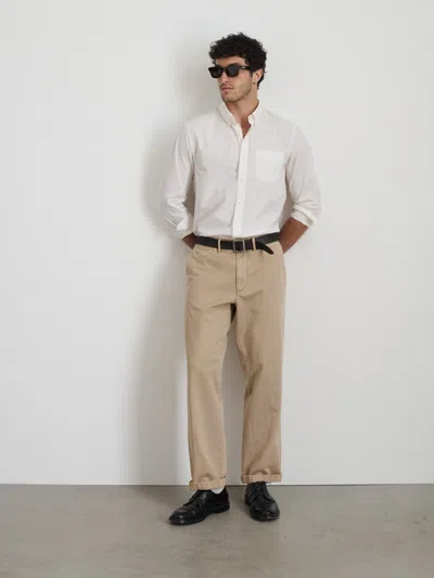 Alex Mill Straight Leg Pant In Vintage Washed Chino In Faded Khaki