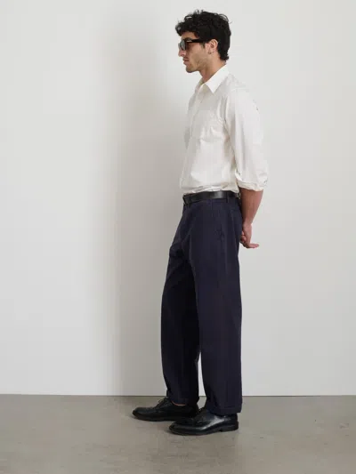 Alex Mill Straight Leg Pant In Vintage Wash Chino In Dark Navy