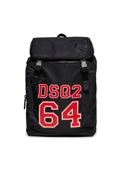 Dsquared2 Urban Backpack Branded Dsq2 64 In Black