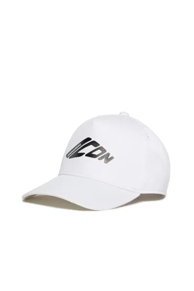 Dsquared2 Icon New Generation Branded Baseball Cap In White