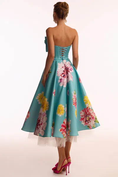 Milla Playful Floral Midi Dress With Bow In Multi