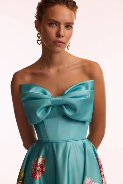 Milla Playful Floral Midi Dress With Bow In Multi
