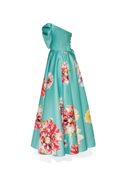Milla Playful Floral Midi Dress With Bow In Multi