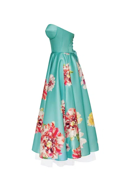Milla Playful Floral Midi Dress With Bow In Multi