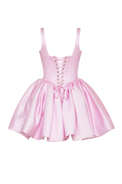 Milla Adorable Pink Mini Dress With Puffy Skirt, Glow-up