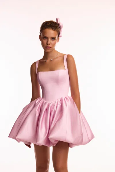 Milla Adorable Pink Mini Dress With Puffy Skirt, Glow-up