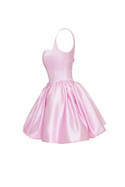 Milla Adorable Pink Mini Dress With Puffy Skirt, Glow-up