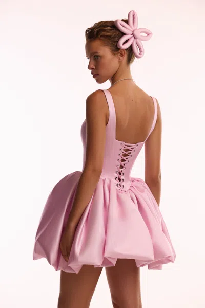 Milla Adorable Pink Mini Dress With Puffy Skirt, Glow-up