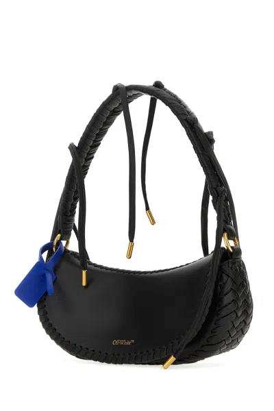 Off-white Off White Women Black Leather Shoulder Bag