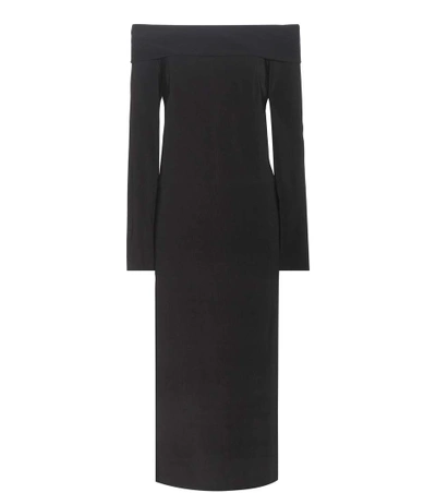 Lanvin Off-the-shoulder Dress In Llack