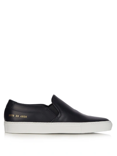 Common Projects Slip-on Low-top Leather Trainers In Navy