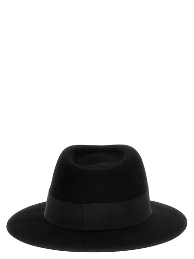 Maison Michel 'andre' Hat With Ribbon Band And Wide Brim