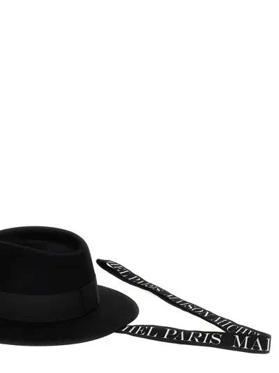 Maison Michel Logo-print Shoulder Strap In Black