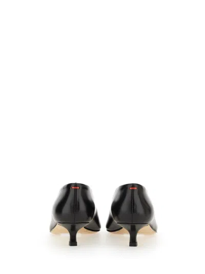 Aeyde Clara Pointed-toe Leather Pumps In Black