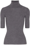 THEORY Leenda ribbed merino wool turtleneck sweater