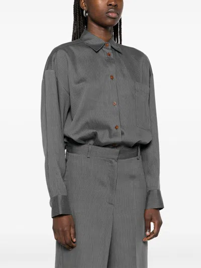 Alysi Pinstriped Long Jumpsuit