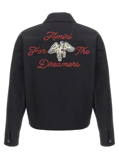 Amiri Embroidered Jacket With Front Pocket And Collar
