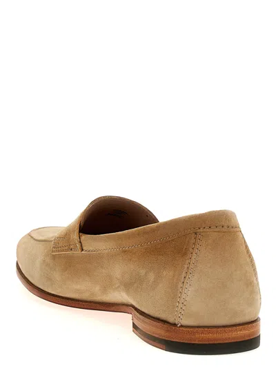 Santoni Beige Carlo Loafers
