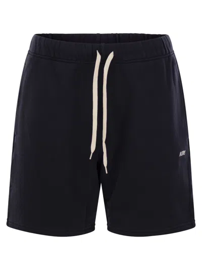 Autry Blue  Logo Embroidered Shorts