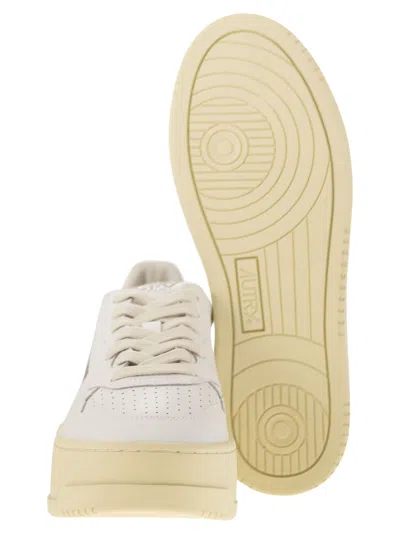 Autry White Low Top Sneakers With Oversized Platform