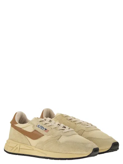 Autry Reelwind Suede And Technical Textile Trainer