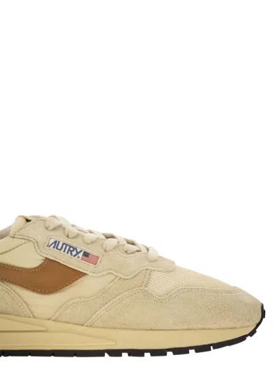 Autry Reelwind Suede And Technical Textile Trainer