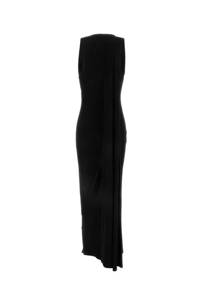 Balenciaga Women Ribbed Jersey Sleeveless Dress