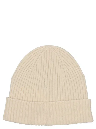 Brioni Fisherman's Rib Beanie Hats White