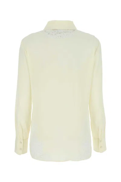 Chloé Ivory Crepe Button-up Shirt